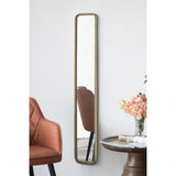 ZNTS 47" x 8" Full Length Mirror with Antique Gold Metal Frame, Long Mirror for Hallway Living Room W2078124332