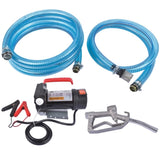 ZNTS 12GPM Fuel Electric Transfer Pump 155w 45L/min 3600RPM w/Nozzle &Hose for Diesel 48982583