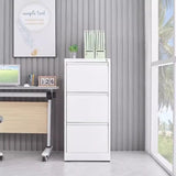 ZNTS 3 Drawer File with Lock Metal Vertical File Storage Office Home Steel Vertical File W1247P173371