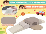 Colorful Soft Climb and Crawl Foam Playset 7 in 1, Soft Play Equipment Climb and Crawl Playground N710P170359E