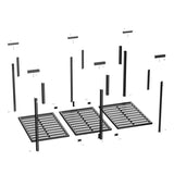 ZNTS 3x6 Overhead Garage Storage Rack, Heavy Duty Adjustable Ceiling Mounted Storage Racks, 750LBS Weight 93039307