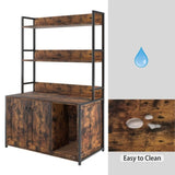 Large Cat Litter Box Enclosure Shelf Storage, Hidden Cat Washroom Furniture, Wooden Cat House W578125520