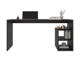 Benson Desk, 3 Shelves, Black Wengue B097P474292