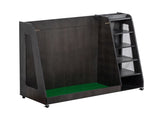 Gray Wooden Golf Bag Storage Rack 33785047