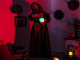 6 feet of Halloween decorations for witches with orbs 83307791