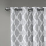 Printed Ikat Blackout Patio Curtain B03599825