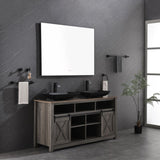 48x36 Inch LED Backlit Bathroom Mirror with Metal Frame, Wall Mounted Vanity Mirror with Smart Touch 95902060