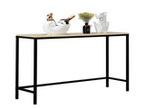 Industrial Style Porch Table Single Layer Light Walnut Color Triamine Board 97435886