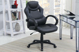 Office Chair Upholstered 1pc Cushioned Comfort Chair Relax Gaming Office Work Black Color HS00F1688-ID-AHD
