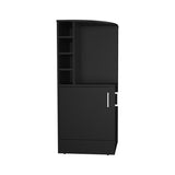 Jakes 42" Tall Corner Bar Cabinet with Eight Wine Bottle Cubbies and Double Door cabinet, Living B200P253730