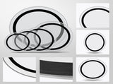 Drum Heads Transparent and 22in with Foam Damping Rings for Sound 64451541
