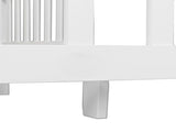 Wooden Baby Toddler Bed Children Bedroom Furniture with Safety Guardrails White 78395251