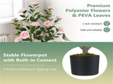 2 Pack Orange Artificial Camellia Tree with Blooming Flower - Pink 06699618