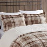 Full/Queen Plush to Sherpa Down Alternative Comforter Set B035100510