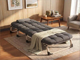 Patio Chaise Lounge Bed, Ergonomic Single Reclining Cot, Portable Heavy Duty Outdoor/Indoor 91318625
