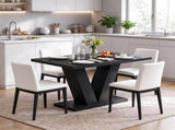47.2" Modern Dining Table for 4, Rectangular Kitchen Table for Dining Room & Living Room 32180703