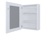 White Medicine Cabinet with Included Mirror B062P252182