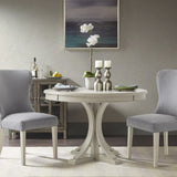 44" Round Dining Table, Solid Wood Finish Classic Design For Dining room, Antique Cream B03548933