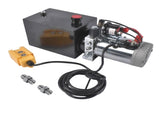 Hydraulic Power Unit 6 Quart Single Acting Dump Trailer Hydraulic Pump 3200PSI 2.0 GPM 12V DC 1.6KW 04049574