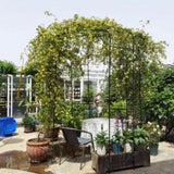 Metal Garden Arch Iron Garden Arbors Gazebo Dia81.3'' x 114.2'' High Birdcage Shape Pergola Pavilion W158681123