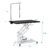 ZNTS Hydraulic Dog Pet Grooming Table Heavy Duty Big Size Z-Lift Pet Grooming Table 38948462