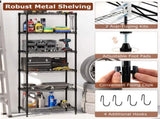 6-Tier Heavy-Duty Metal Wire Shelving, 900LBS Total Capacity Storage Rack with Adjustable Shelves, 37464144