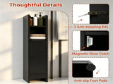 Slim Freestanding Bathroom Storage Cabinet, Narrow Floor Organizer with Open Shelves & Adjustable 29422752