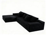98.4*66.9"Modular sectional sofa seat,Upholstered compressed couch for living W3819P562165