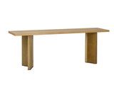 Stylish Console Table with Pine Veneer Geometric Legs,Suitable for Living Room, Study N711P289142O
