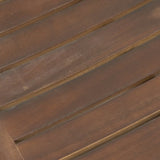 Outdoor Acacia Wood Counter Height Barstool, Set of 2, Mahogany Brown Finish N772P248351T