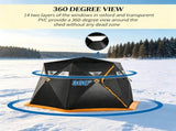 4 Person Insulated Pop-Up Ice Fishing Shelter 360-Degree View 69100558
