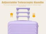 20 Inch ABS Hard Shell Travel Checked Luggage - Scratch Resistant Surface Four Multi-Directional W2787P500236