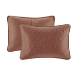 3 Piece Reversible Quilt Set Clay Red Full/Queen B035P266675