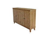 59" Brown Accent with 4 Doors, Natural Wood Buffet, Media, Console, W2295P306917