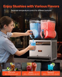 VEVOR Machine, 15Lx2 Tank Commercial Slushy Machine, Slushie Machine 1000W, Commercial T3342P309857