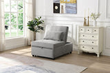 Folding Ottoman Sofa Bed Gray W2297P216470
