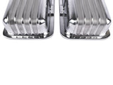 Polished Aluminum Finned Short Valve Cover Fits for SBC Small Block Chevy 350 1958-1986 52519792