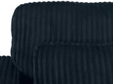 Modern Corduroy Loveseat with 2 Throw Pillows, Soft Double Seat Sofa for Cozy Living Spaces, Ribbed 68122796
