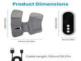 Cordless Leg Massager Air Compression Massager with Heat Thigh Knee Calf Massager with 3 Modes 66724270