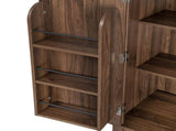 71" Tall Kitchen Pantry Cabinet with 3 Pull Out Cabinet Organizers, Farmhouse Embossed Texture 64134136