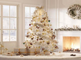 6FT Pre-lit Aspen Fir Artificial Christmas Tree, Hinged Xmas Tree with 600 Warm White LED Lights & N704P526146A