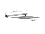 10 inch Wall Mount Rainfall Square Shower Head 92268273