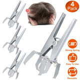4Pack Reusable Mole Traps with Scissor Jaw Mole Killers Effective Mole Clips for Vegetable Shed 30580239