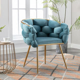 Luxury modern simple leisure velvet single sofa chair bedroom lazy person household dresser stool W1170109326