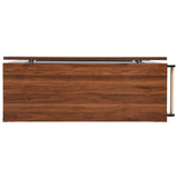 K&K 53'' Farmhouse Island with Two Tempered Glass Cabinet Doors, Power Outlet, Rolling N707P263637B
