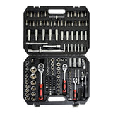 Tool Kit and Socket Wrench Set 216pcs - Basic Portable Manual Repair Tool Set for Home Use, Includes W1102P203831