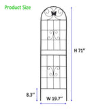 4 Pack Metal Garden Trellis 71" x 19.7" Rustproof Trellis for Climbing Plants Outdoor Flower Support W1586P266862