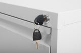 3 Drawer Metal Vertical File Cabinet with Lock Office Home Steel Vertical File Cabinet for A4 30844462