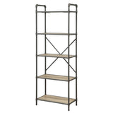Antique Oak and Sandy Grey 5-tier Bookcase B062P184588