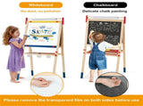 3-in-1 Kids Art Easel - Double-Sided Magnetic BoardPaper Roll, 26 Letter Magnets, Multicolor 82473868